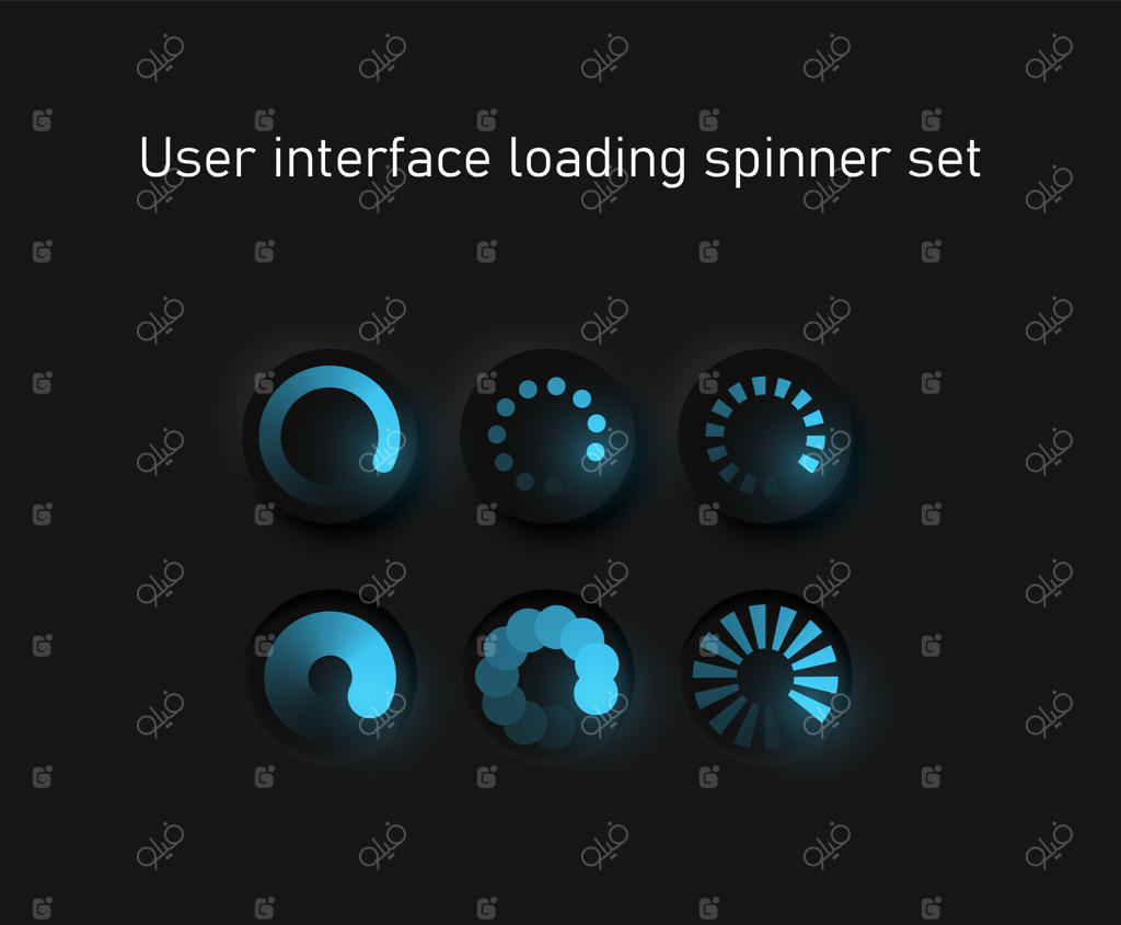 نوار بارگذاری آبی برای وب‌سایت‌ها و اپلیکیشن‌های موبایل