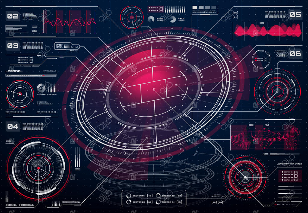 رابط کاربری دیجیتال و آینده‌نگر نمایش هدایتگر.