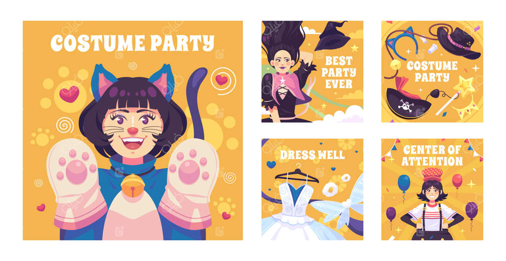 پست‌های اینستاگرامی مهمانی لباس‌های دست‌ساز