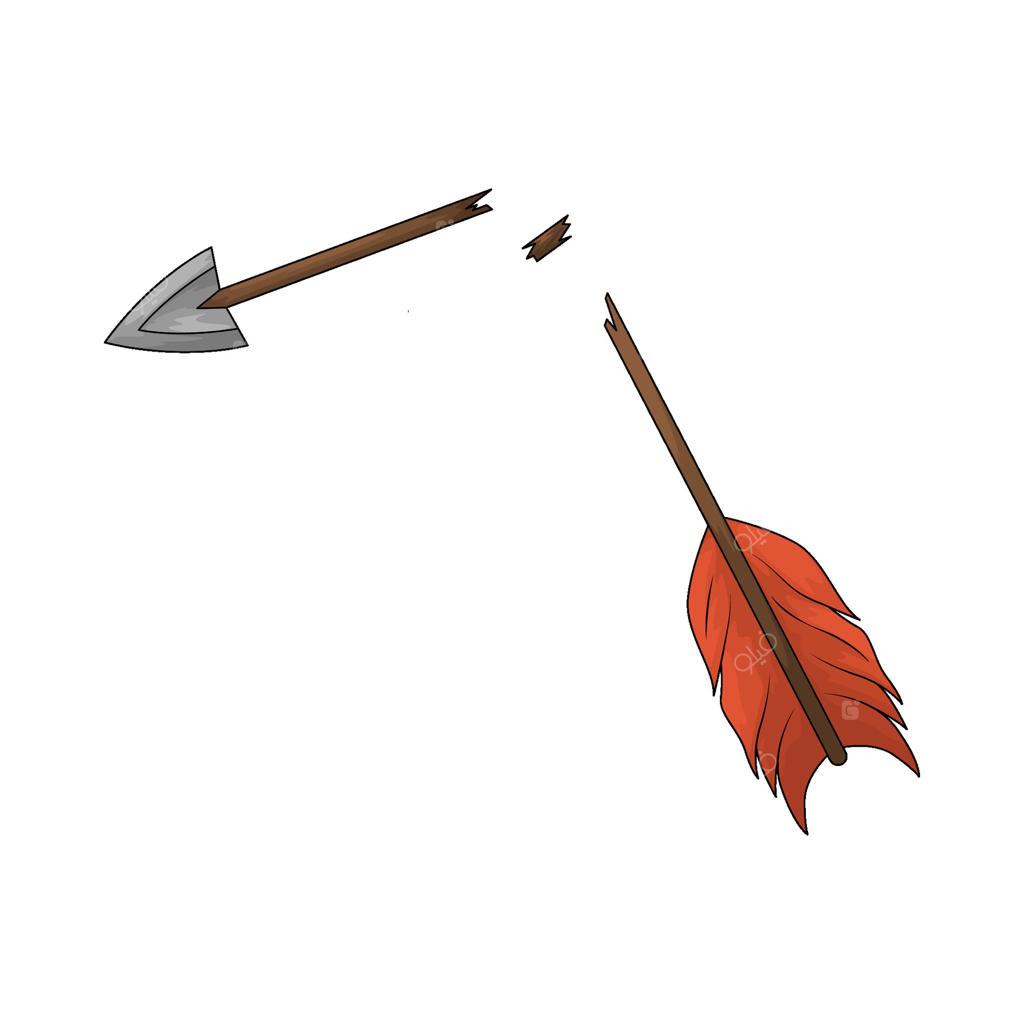 تصویر پیکان شکسته تیراندازی با کمان