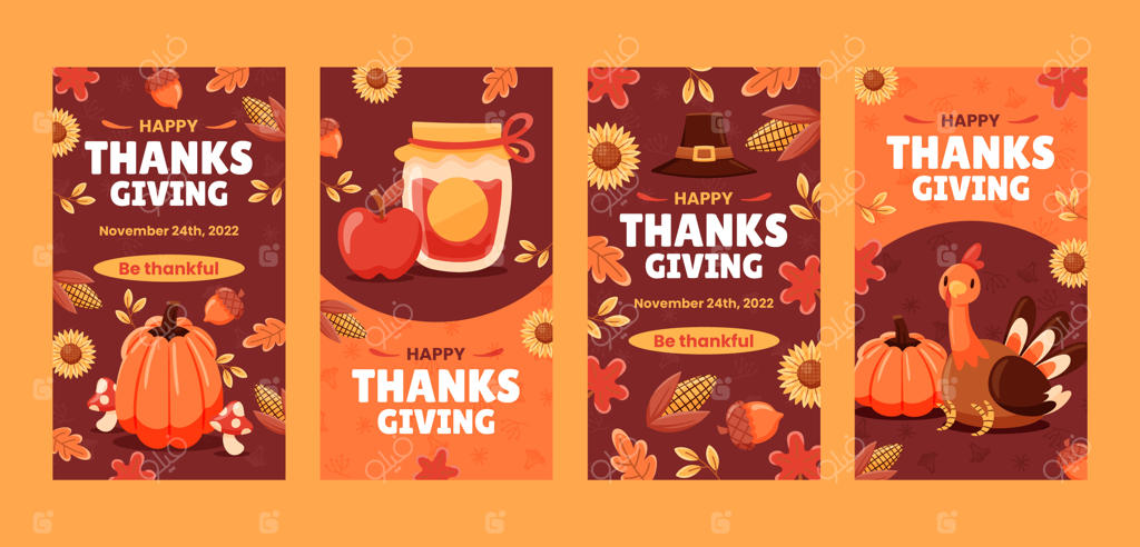 مجموعه استوری‌های اینستاگرام جشن شکرگزاری