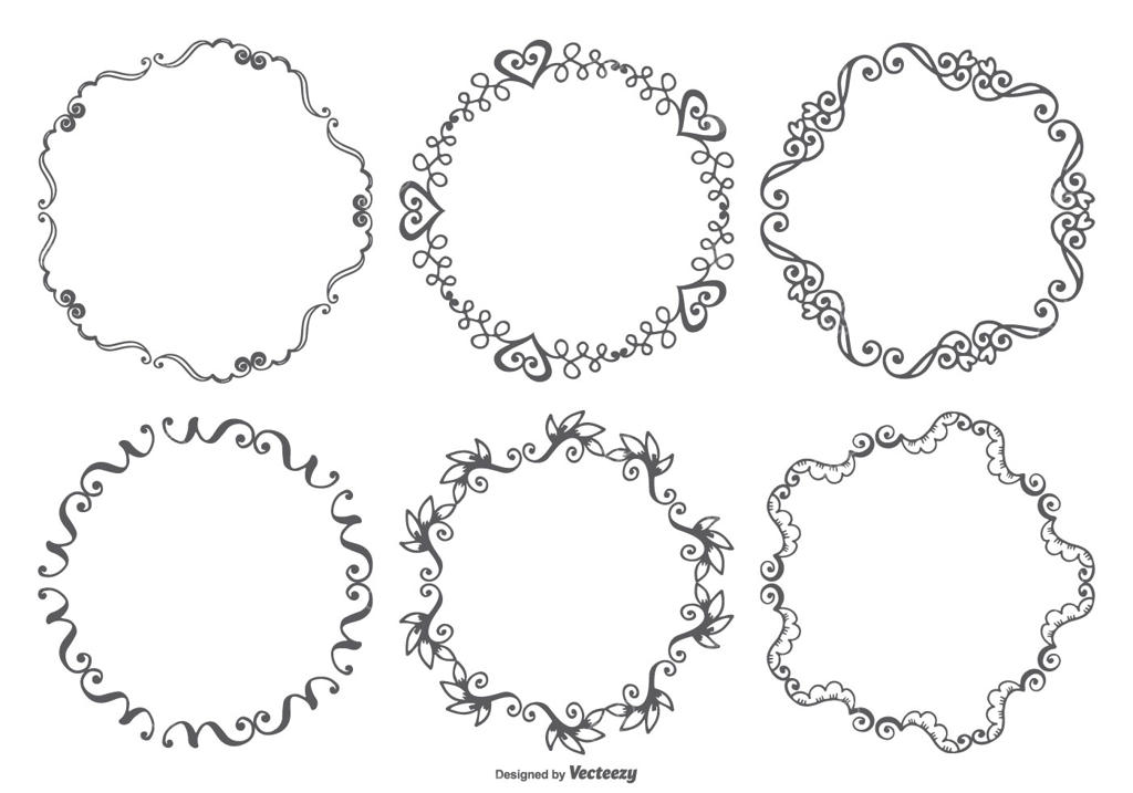 قاب‌های تزئینی وکتور