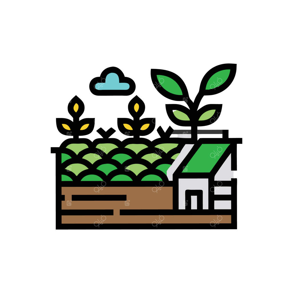 باغ دلربا بر روی پشت‌بام در یک منطقه شهری