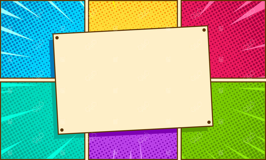 قالب پس‌زمینه قاب کمیک خالی