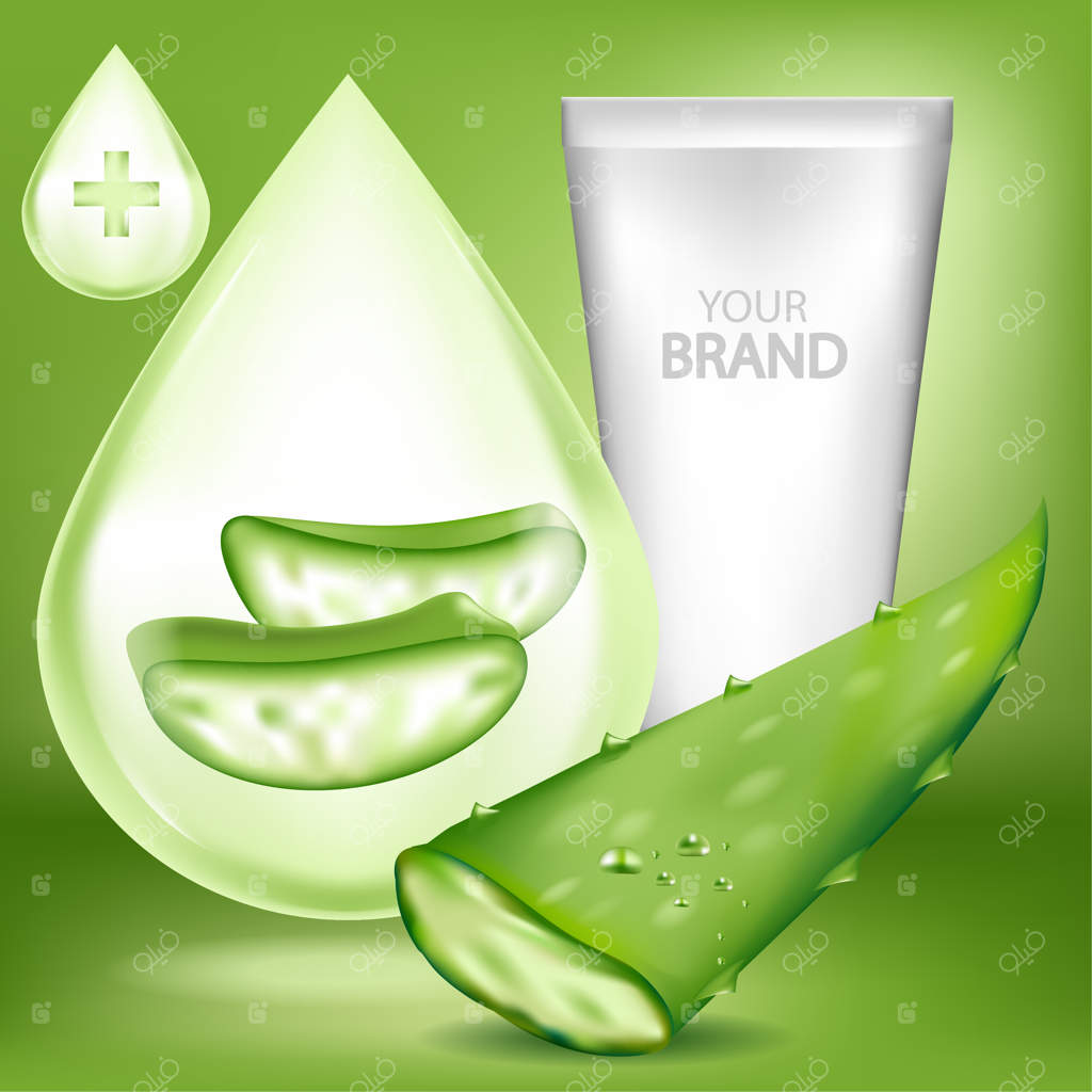 بسته خالی ژل آلوئه ورا.