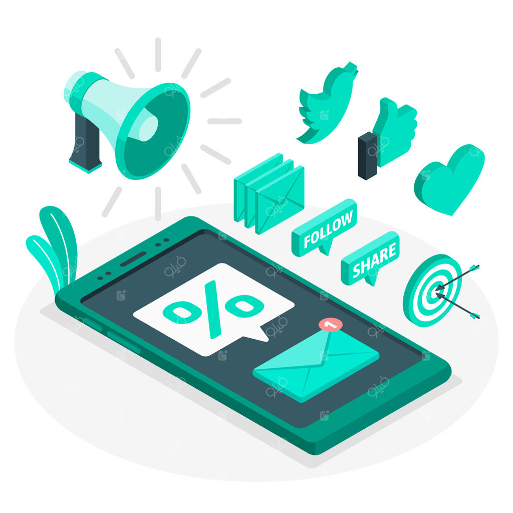 تصویرسازی مفهومی بازاریابی موبایل