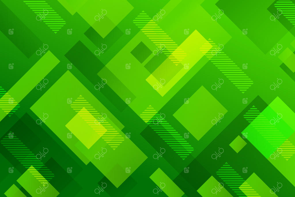 پس‌زمینه انتزاعی با اشکال سبز مختلف