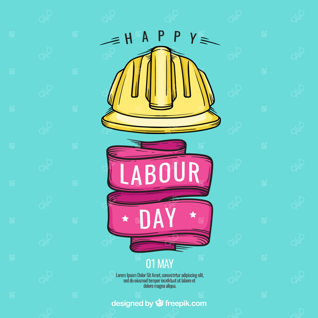 پس‌زمینه دست‌ساز برای روز کارگر