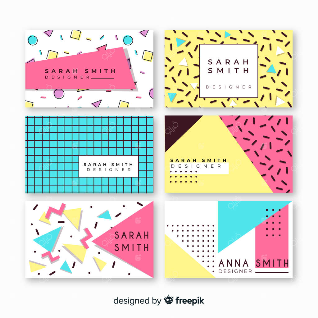 قالب‌های کارت ویزیت به سبک ممفیس