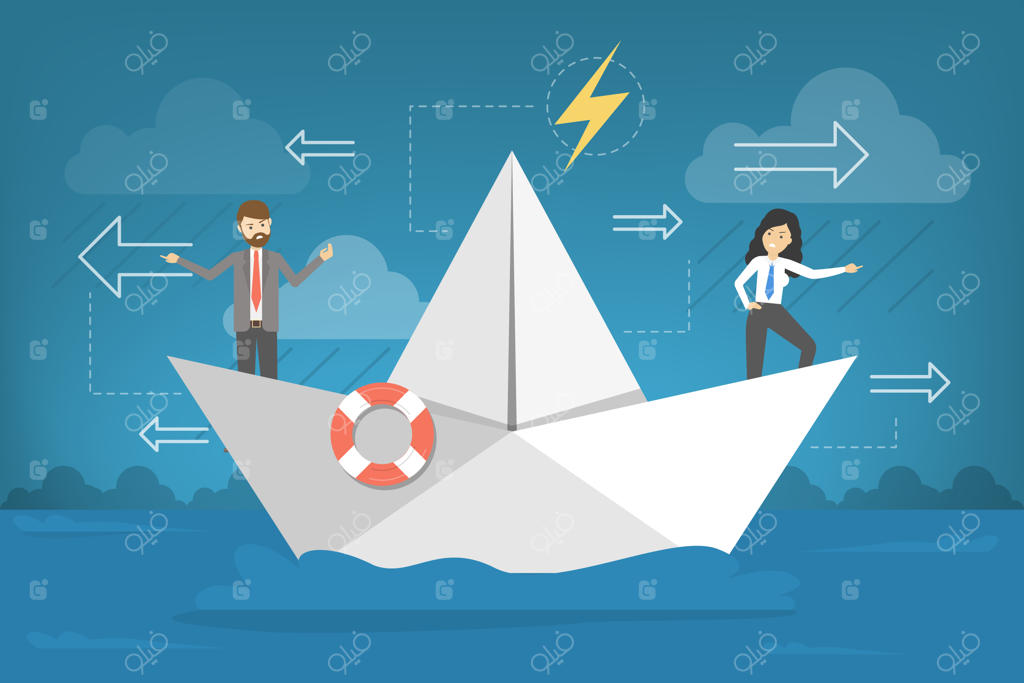 کسب‌وکارها در قایق کاغذی: بحث و جدل تیمی