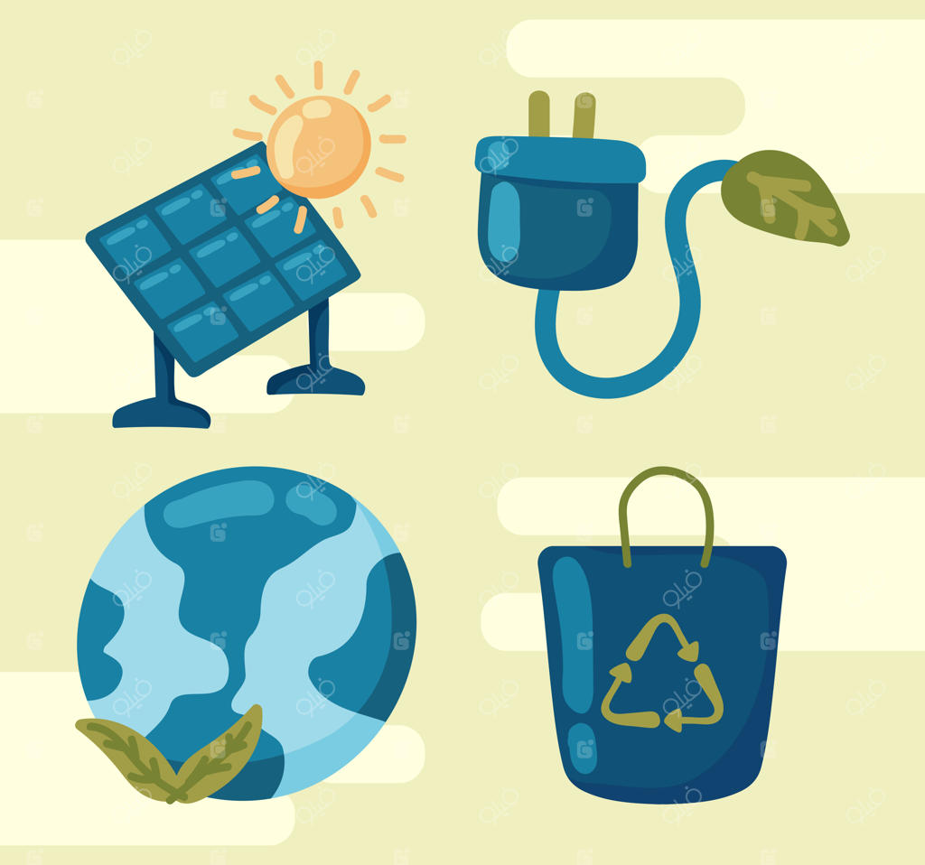 مجموعه آیکون‌های انرژی سبز