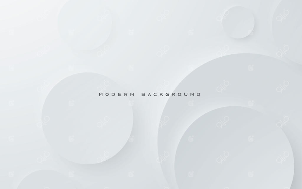 پس‌زمینه مدرن نقره‌ای با طراحی دایره‌ای و انتزاعی