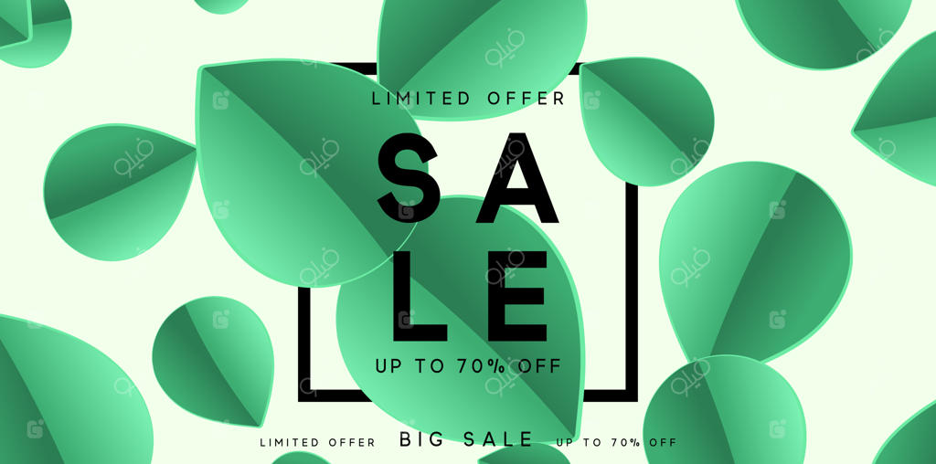 زمینه‌ای با برگ‌های سبز: تابستان و بهار. پوستر برگ‌های گرمسیری. تصویر وکتور