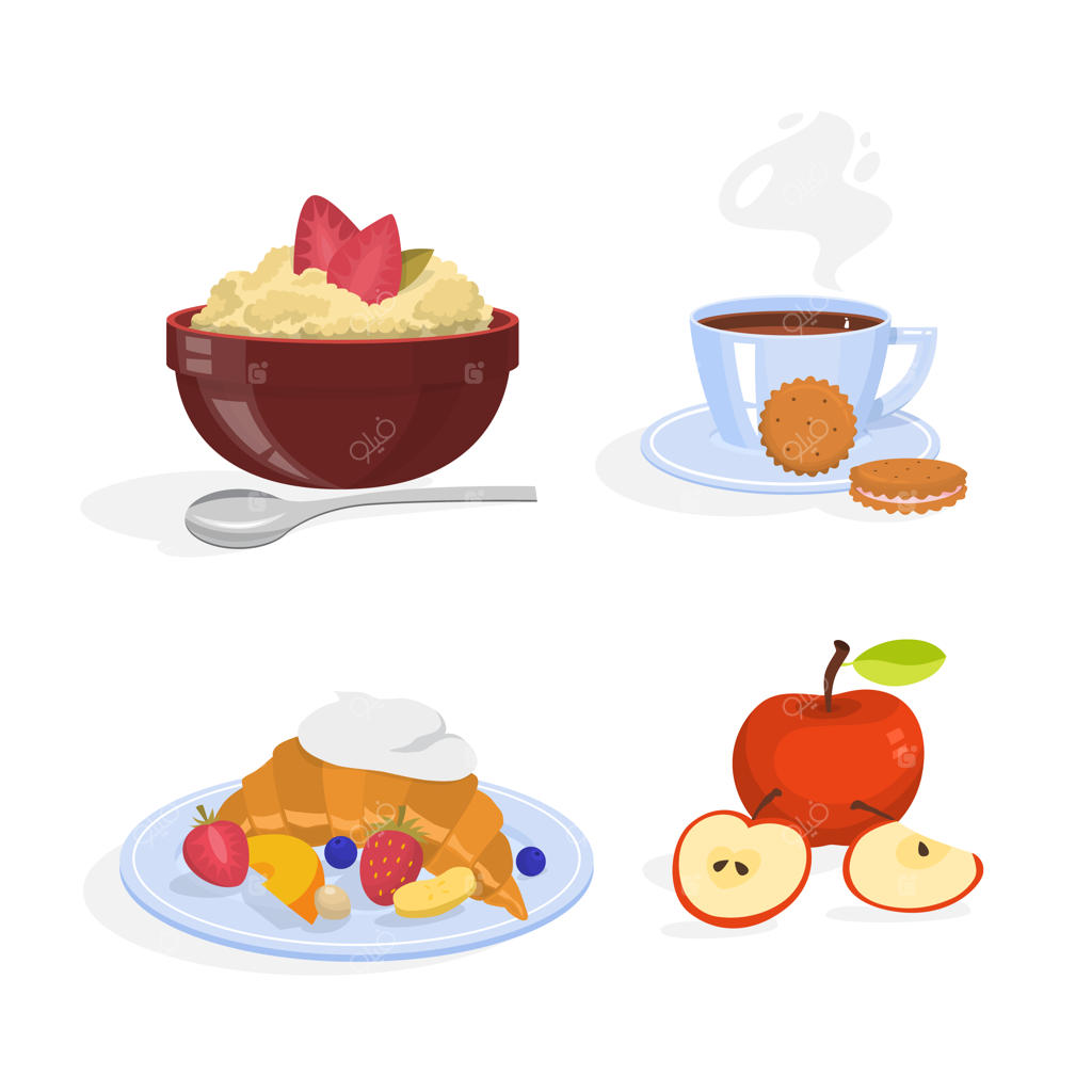 صبحانه کامل: مجموعه‌ای از وعده‌های سالم، شامل تخم‌مرغ