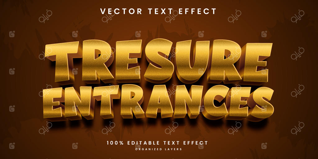 افکت متن قابل ویرایش به سبک ورودی گنجینه