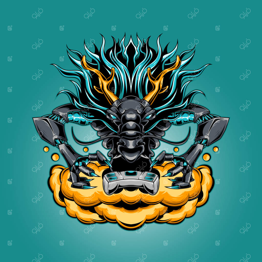 لوگوی اژدها برای ورزش‌های الکترونیکی