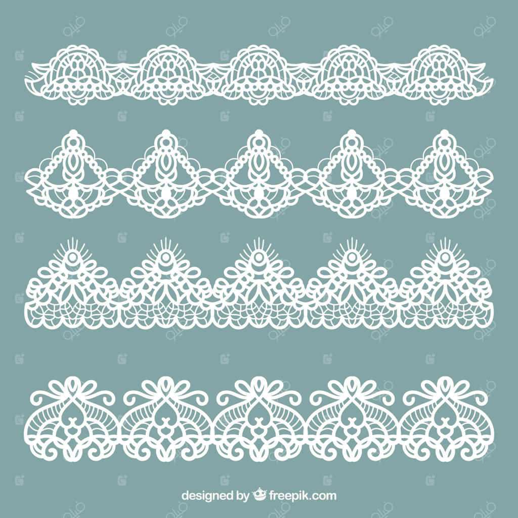 مجموعه‌ای از تزئینات کلاسیک بافتنی