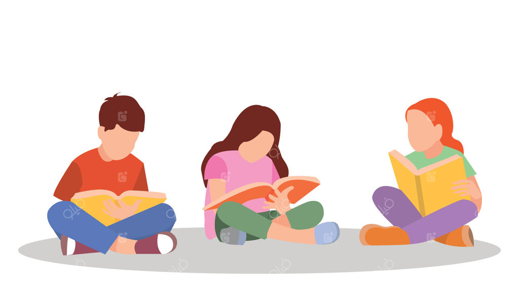 تصویرسازی وکتور از دانش‌آموزان در حالت‌های مختلف