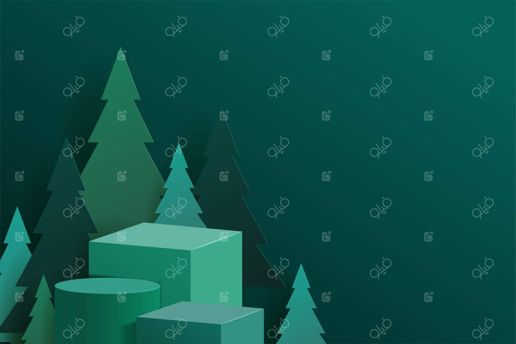 تصویر تریبون با تم کریسمس