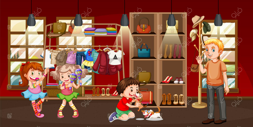 افراد زیادی در حال خرید لباس