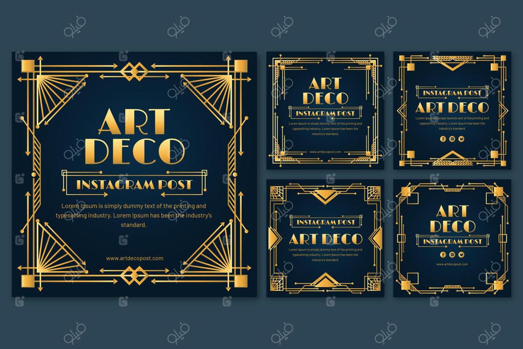 مجموعه پست‌های اینستاگرامی هنر دکو کلاسیک