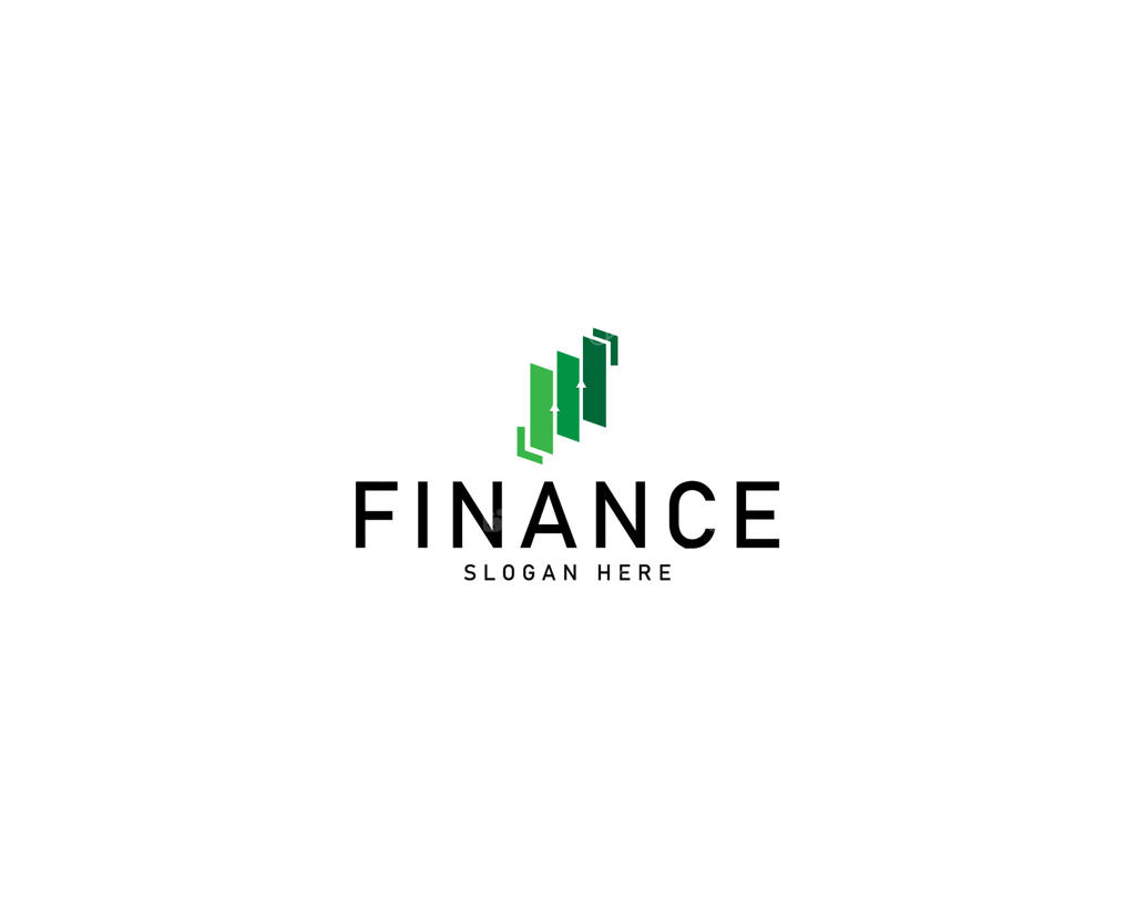 طراحی لوگو مالی خلاقانه با نمودار پیکان برای بازار، الگوهای لوگوی شرکت
