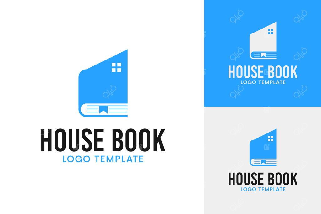 ایده طراحی لوگوی کتابخانه خانگی