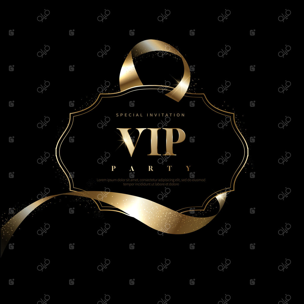 پس‌زمینه کارت دعوت و کوپن‌های لوکس و VIP