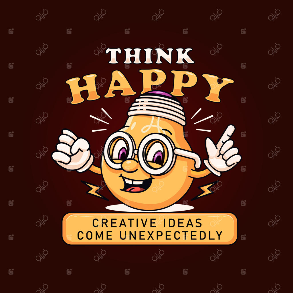 ایده نورانی برای شخصیت کارتونی: مناسب برای لوگو، ماسکات‌ها، تی‌شرت‌ها، برچسب‌ها و پوسترها
