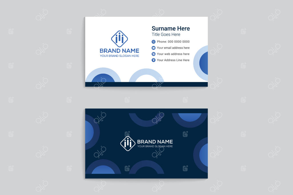 قالب طراحی کارت ویزیت هندسی