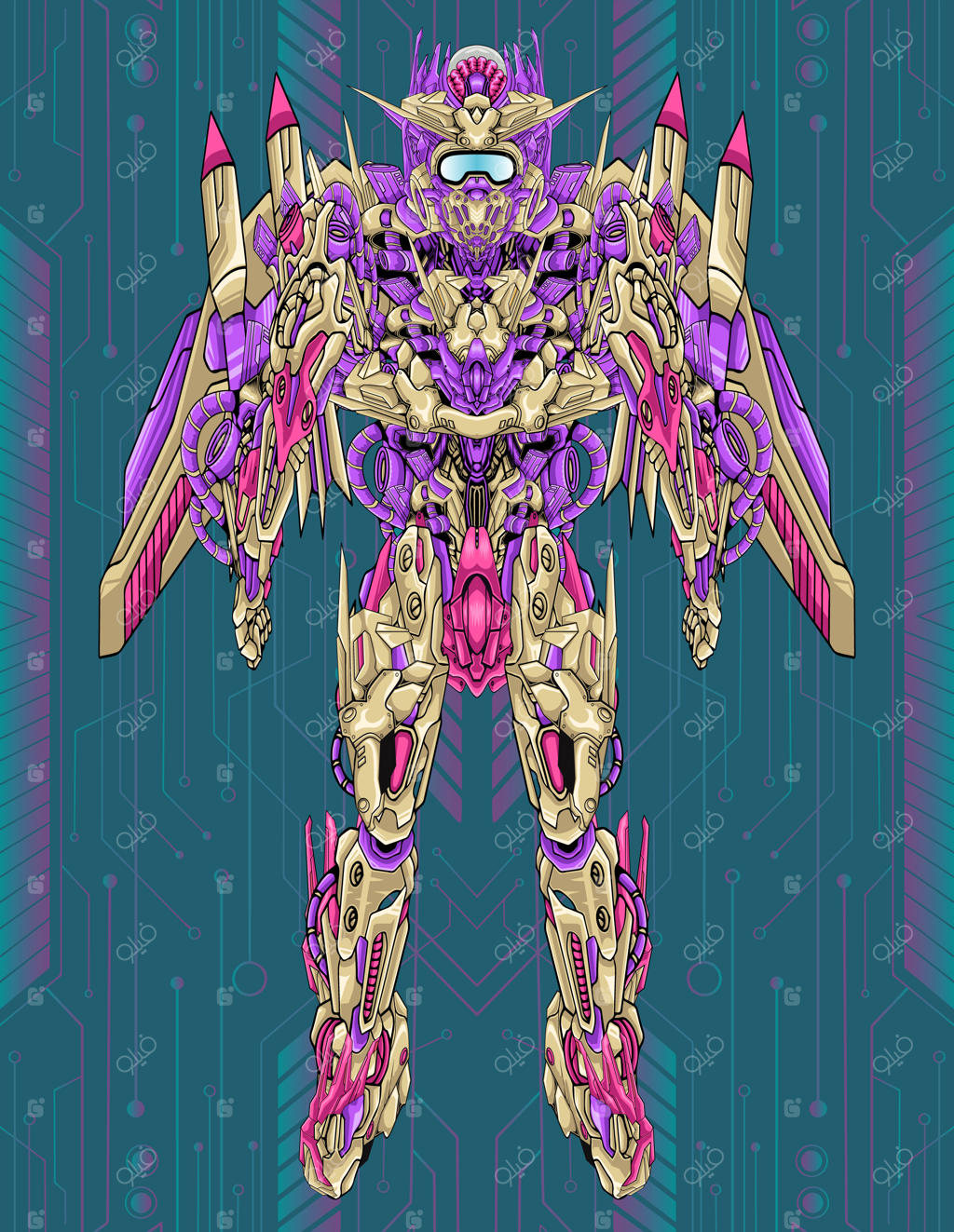 تصویرسازی آینده‌گرایانه از روبات مکانیکی کامل