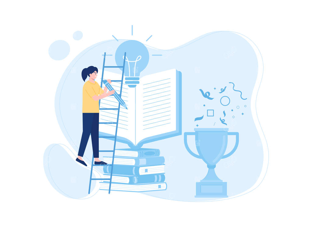 تصویرسازی ساده از یک مسابقات مدرسه‌ای