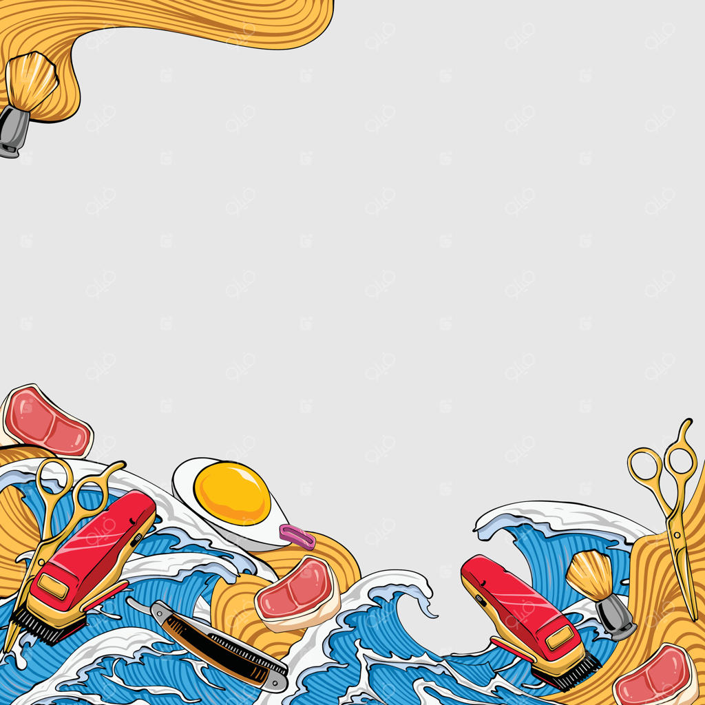 قالب شبکه‌های اجتماعی برای آرایشگاه مردانه