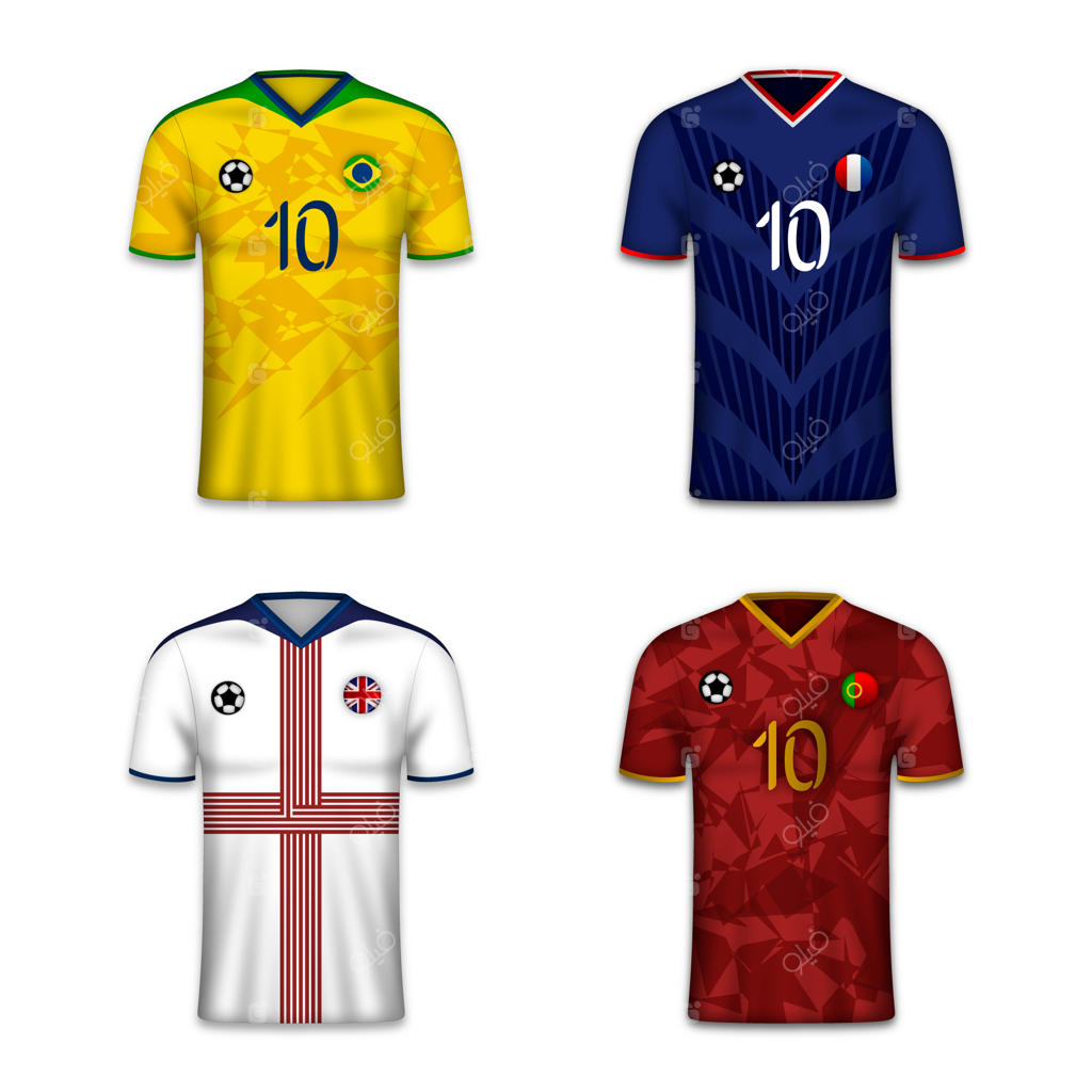 طراحی پیراهن تیم فوتبال