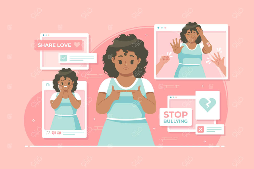 تصویرسازی مفهوم توقف زورگویی