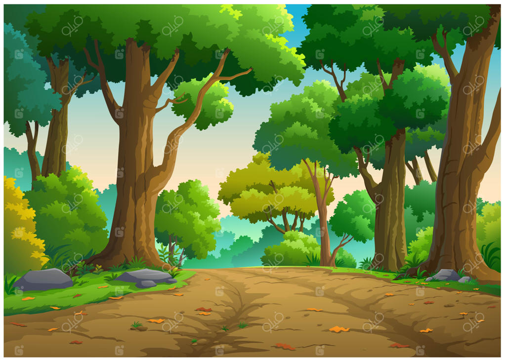 منظره درختان در صبح بسیار زیباست