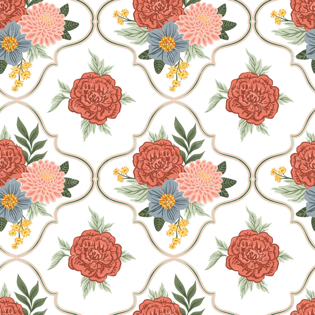 طرح گلدار زنده برای دکوراسیون شیک منزل - وکتور حرفه‌ای