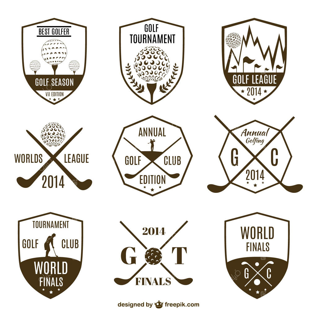 مجموعه‌ای از لوگوهای کلاسیک گلف