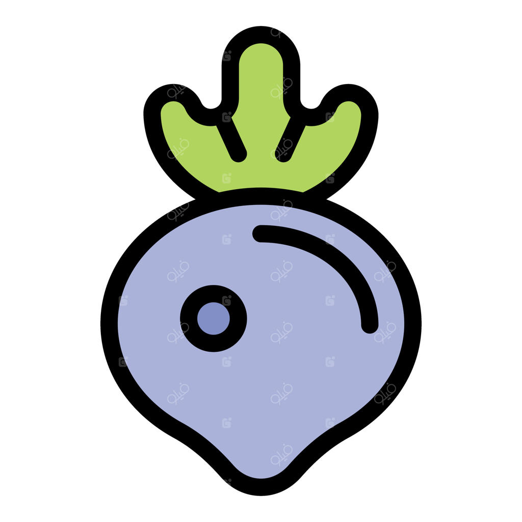 تصویر تربچه تازه باغچه با برگ‌های سبز