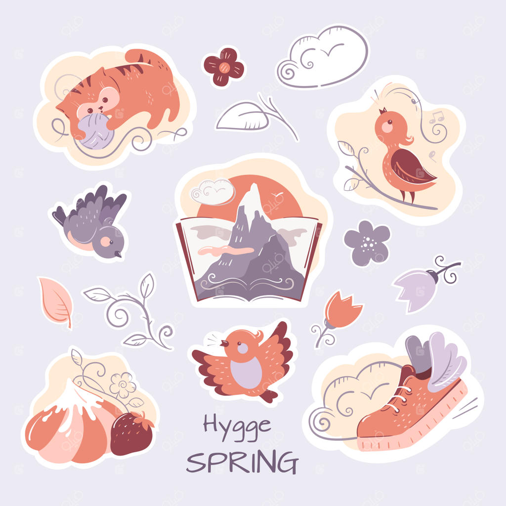 بهار دلنشین: مجموعه استیکرهای هوگه.