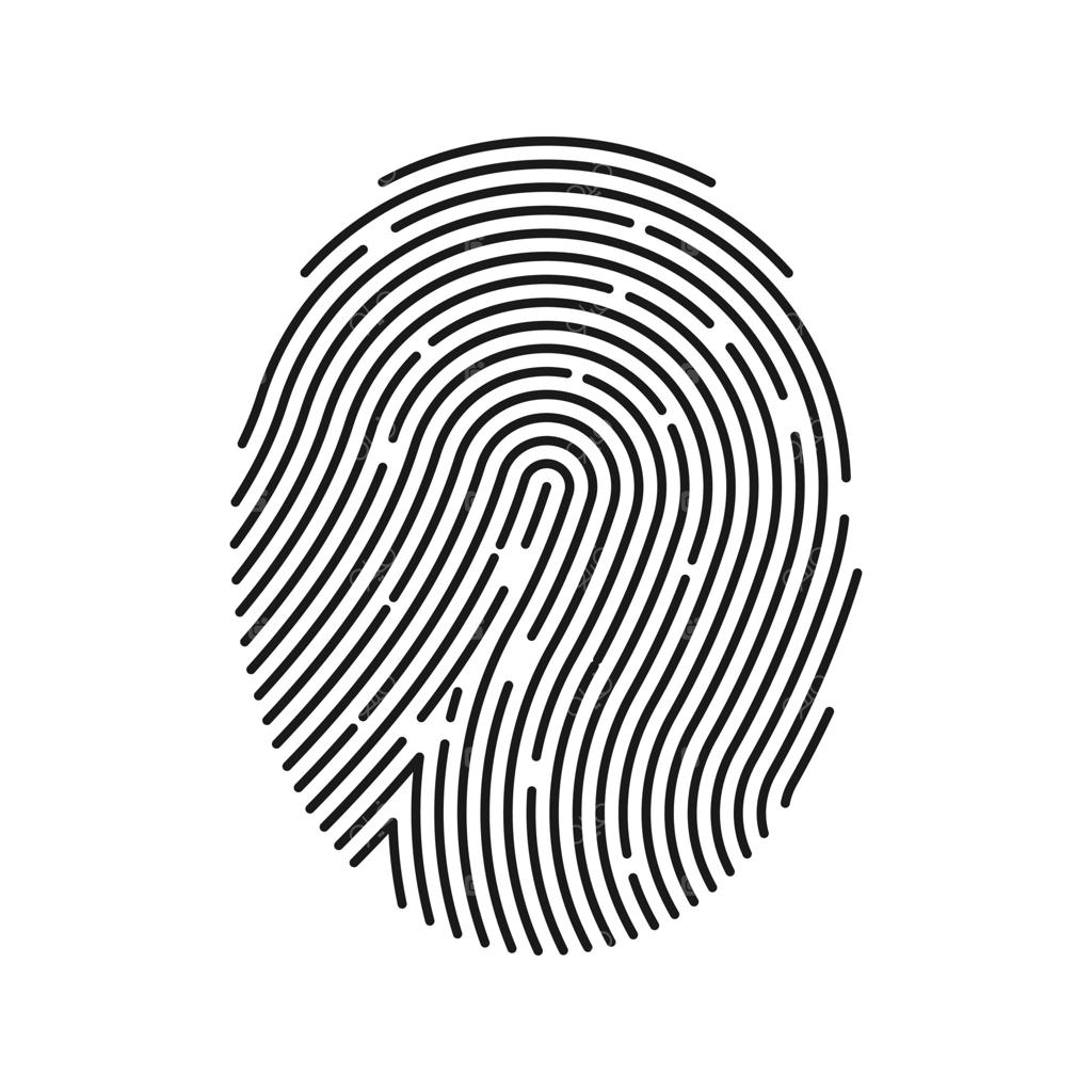 نماد اثر انگشت: الگوی نشان امنیت برای طراحی گرافیک و وب، مجموعه لوگو وکتور