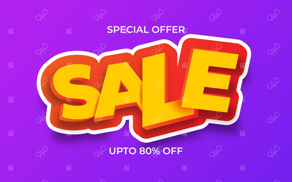 طراحی بنر حراج بزرگ - تصویر برداری وکتور