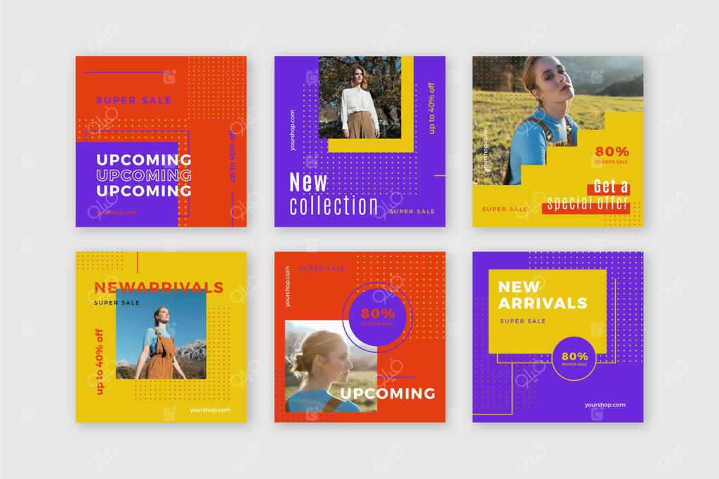 فروش مجموعه مدل در شبکه‌های اجتماعی - زوایای متوسط