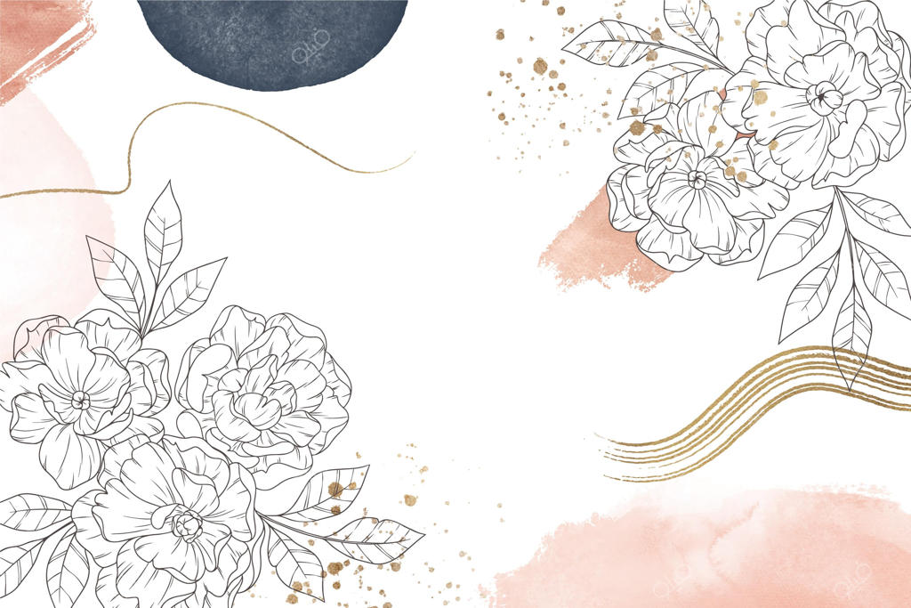 پس‌زمینه گل‌دار انتزاعی