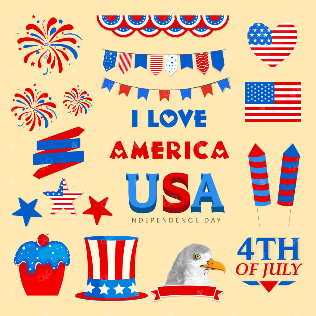 تزئینات روز چهارم جولای ایالات متحده آمریکا