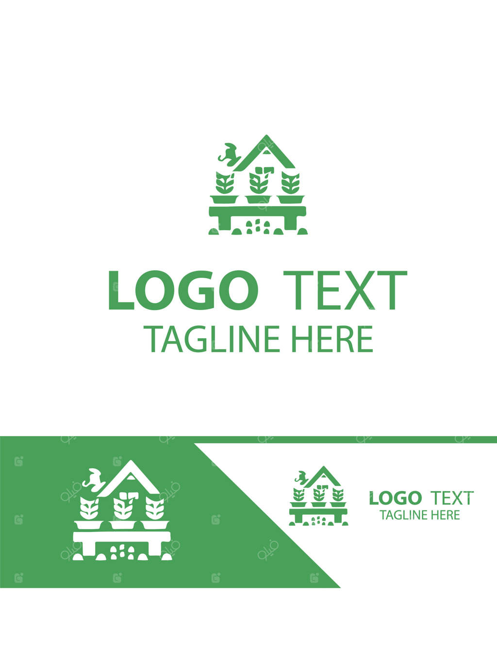 لوگوی باغبانی باغ‌های زمینی