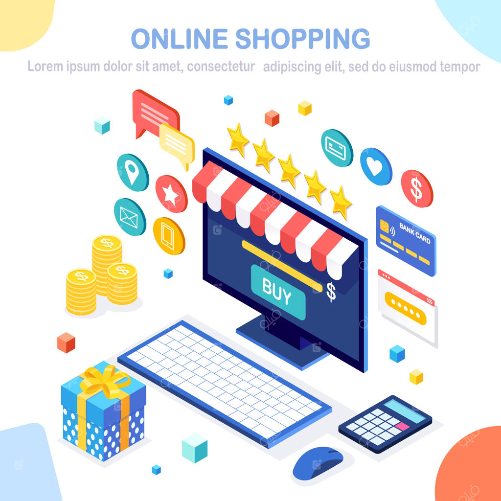 تصویرسازی خرید آنلاین