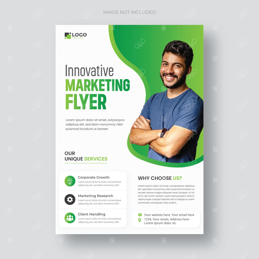 طراحی شیک تراکت یا پوستر تجاری