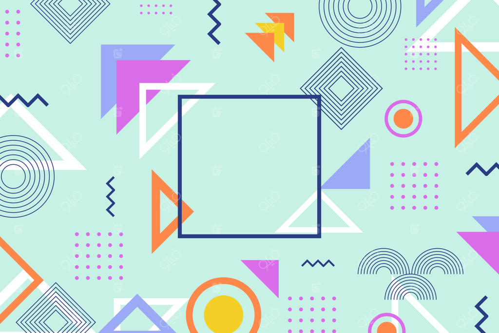 پس‌زمینه اشکال هندسی انتزاعی