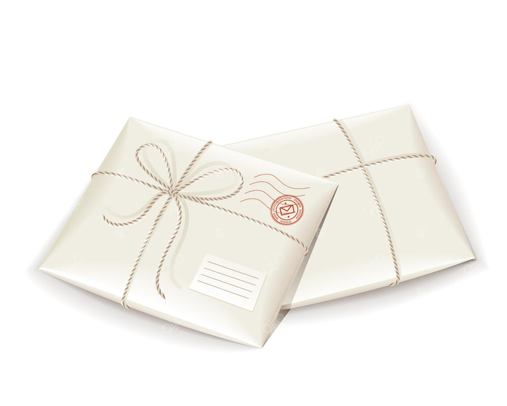 بسته پستی با نخ بسته بندی شده